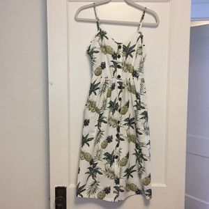 Pineapple + Palm Tree Sun Dress